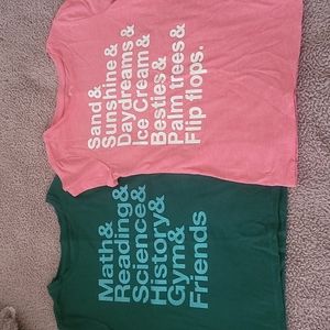 Girl's like new All the Things in School and All the Things in Summer Tee Bundle